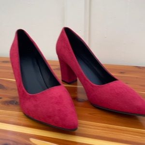 COPY - Size 7 red block heel shoes never worn